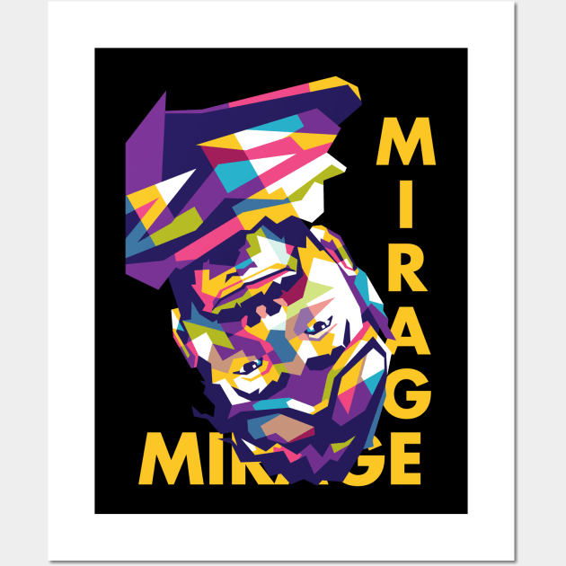 Mirage Apex Legends Geometric art Wall Art by AwHM17